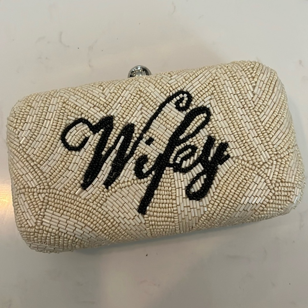 Beaded Wifey Clutch